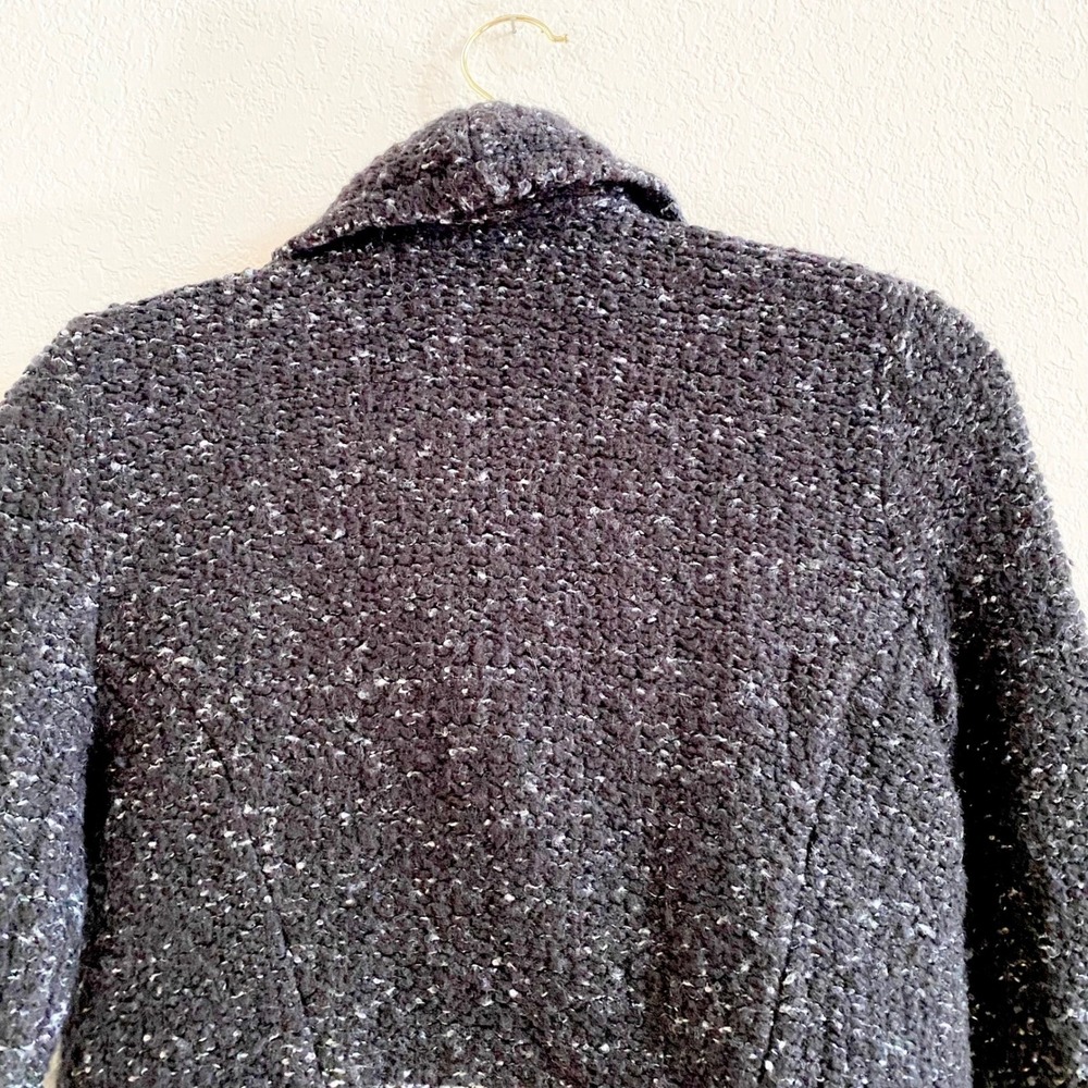 Ann Taylor Black Flecked Knit Open Blazer - Picture 8 of 12